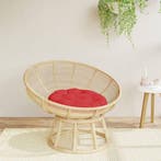 vidaXL Zitkussen rond Ø 60x11 cm oxford stof rood, Huis en Inrichting, Woonaccessoires | Kussens, Verzenden, Nieuw, Rood