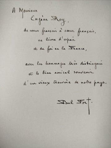 Signé ; Paul Fort - (signé) Livre despérance (la joie, Antiek en Kunst, Antiek | Boeken en Bijbels