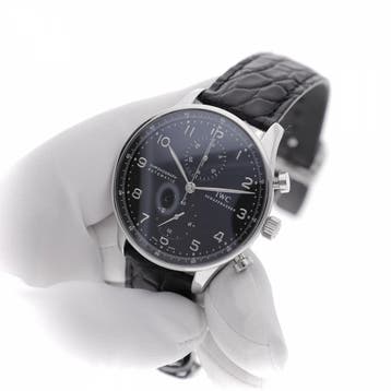 IWC Portuguese Chronograph IW371447; Automatisch Heren Ho..., Sieraden, Tassen en Uiterlijk, Ophalen of Verzenden, Zo goed als nieuw