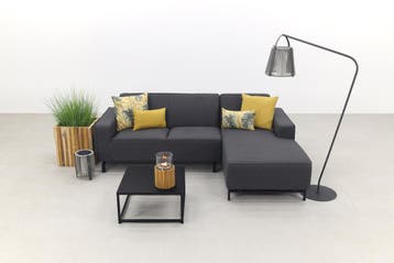 Boavista/Toronto loungeset - Sooty - 3-delig - Links, Verzenden, Nieuw, Overige materialen, Loungeset