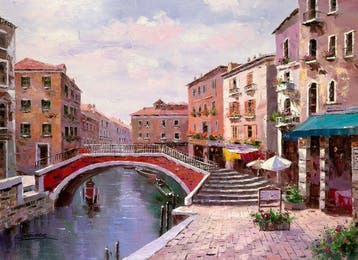 Christof Vevers (1962) - Escapade à Venise – Le Pont Rouge &