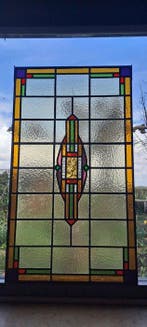 Art Deco Glas-in-loodraam - 1920-1930