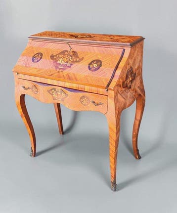 Schrijftafel - Bois de Rose, Esdoorn, Braziliaans, Antiek en Kunst