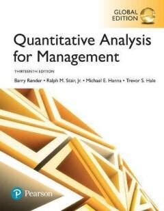 Quantitative Analysis for Management, Global Edition, Verzenden, Gelezen, Render Barry