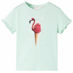 vidaXL Kindershirt 128 lichtmint, Verzenden, Nieuw
