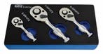 Stubby Ratel Set - 3 Delig - Mini Ratels - 1/2, 3/8 En 1/4 D, Ophalen of Verzenden, Nieuw