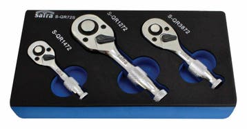 Stubby Ratel Set - 3 Delig - Mini Ratels - 1/2, 3/8 En 1/4 D, Ophalen of Verzenden, Nieuw