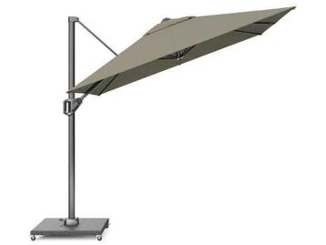 platinum zweefparasol voyager T¹ 2,5 x 2,5 taupe, Nieuw, 2 tot 3 meter, Zweefparasol, Verstelbaar