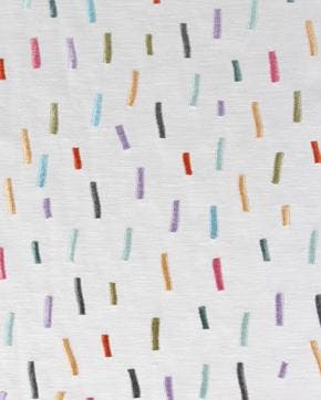 Luxery Cotton Embroidered Color Stripes, Nieuw