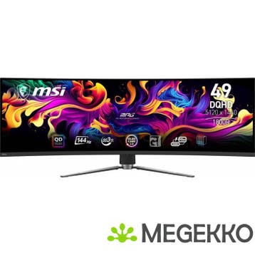 MSI MPG 491CQP 49  Ultrawide Quad HD QD-OLED 144Hz Gaming, Verzenden, Nieuw, MSI