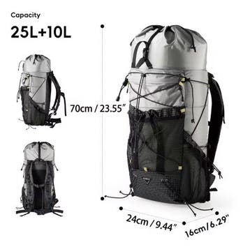 Ultralichte Rugzak 25+10L Waterbestendig Hiking Outdoor