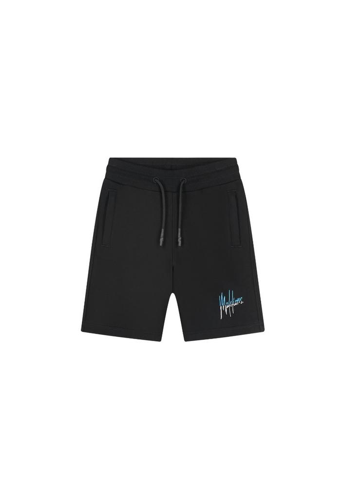 Malelions Junior Split Shorts Zwart / Blauw-128, Kleding | Heren, Sportkleding, Zwart, Nieuw, Verzenden