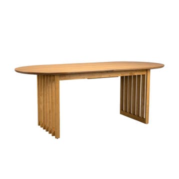*WOONWINKEL* Dutchbone Barlet Oak Ovale Eettafel Uitschuifba, Verzenden, Nieuw