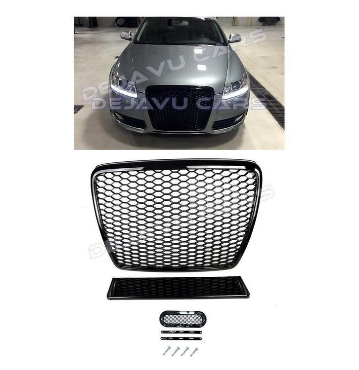 RS6 Look Front Grill voor Audi A6 C6 4F / S line / S6, Auto diversen, Tuning en Styling, Ophalen of Verzenden