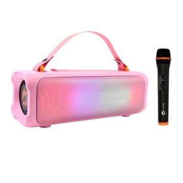 Karaokeset – N-Gear Blazooka – Bluetooth speaker 100W – Roze, Verzenden, Nieuw, Complete set