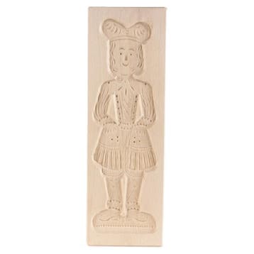 Speculaasplank Groot Pop Man (Piet) 30x10cm., Verzenden, Nieuw