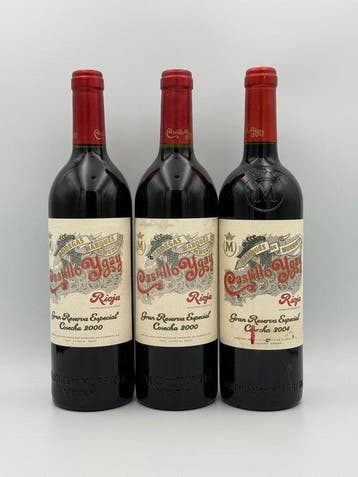 2000 x2 & 2004 Marques de Murrieta, Castillo Ygay - Rioja, Nieuw