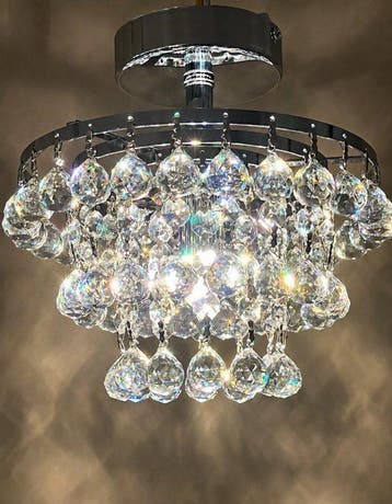 Louis LX - Swarovski - Plafondlamp - Kristal, Chroom