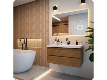 Mirlux Badkamerspiegel - LED Verlichting - Verwarming -, Verzenden, Nieuw