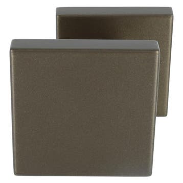 Voordeurknop BASICS BSQ60V Vast op rozet donker brons, Verzenden, Nieuw