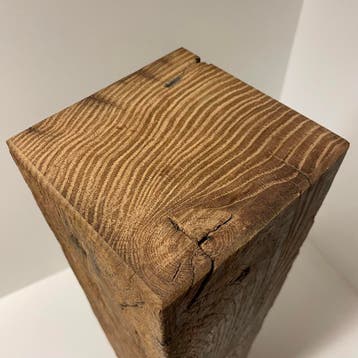 Handgemaakte 19e-eeuws eiken sokkels / zuilen – 14x14 cm, Verzenden, Nieuw