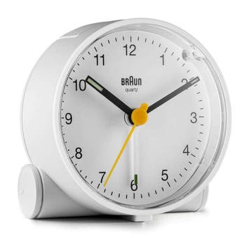 Braun BC01W Kwartswekker Wit (Watches & alarm clocks), Verzenden, Nieuw, Braun