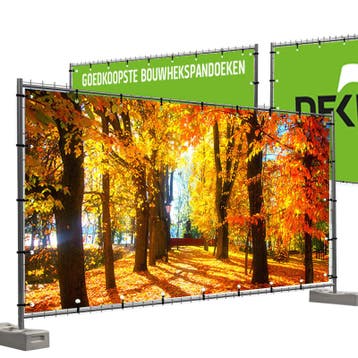 Bouwhekdoeken Herfstlandschap ontwerp 2 335x174 cm, Nieuw