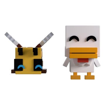 Minecraft Vinyl Figures Bee and Chicken Monitor Buddiez, Ophalen of Verzenden, Nieuw