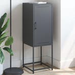 vidaXL buffetkast 36x39x107 cm staal antracietkleurig, Minder dan 50 cm, Verzenden, 100 tot 150 cm, Nieuw