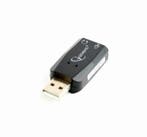 Gembird Sound Adapter USB naar 2x 3.5mm Jack Microfoon en..., Computers en Software, Pc speakers, Ophalen of Verzenden, Nieuw