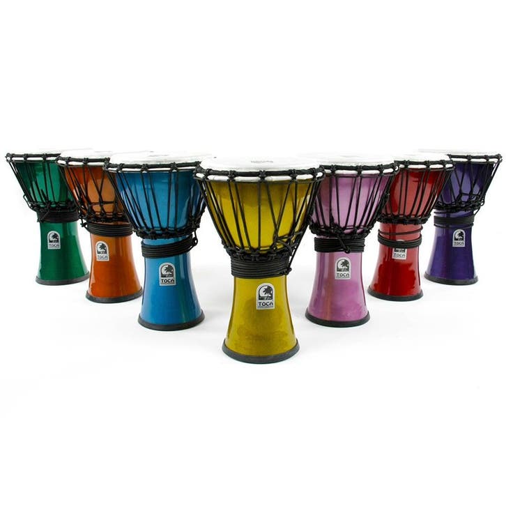 Toca TFCDJ-7MS Freestyle Colorsound djembe set 7-delig, Muziek en Instrumenten, Drumstellen en Slagwerk, Verzenden