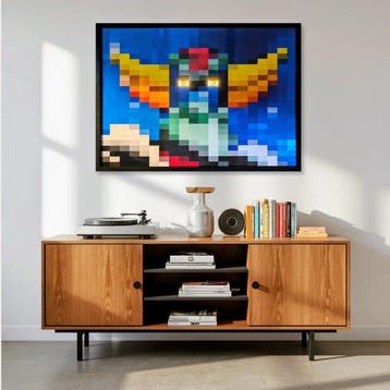 Tom L (1983) - #Goldorak 35mm | Framed Artwork with Backlit