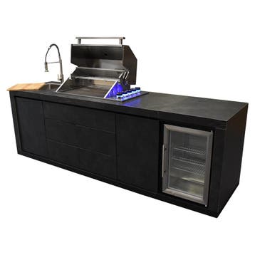 Emberhaus Bar en Grill buitenkeuken 263x70xH120 cm grijs, Ophalen of Verzenden, Nieuw