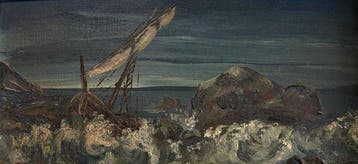Scuola impressionista (XIX) - Mare in tempesta
