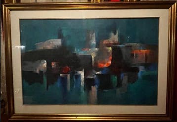 Dino Lanaro (1909-1998) - Il lago di Smeraldo