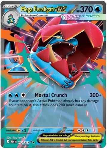Mega Feraligatr ex (ASC 043), Hobby en Vrije tijd, Ophalen of Verzenden, Nieuw