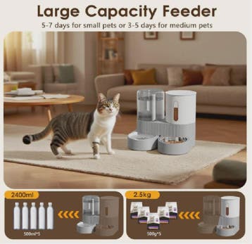 Automatische Voer- en Waterdispenser voor Katten & Honden -, Dieren en Toebehoren, Verzenden, Nieuw
