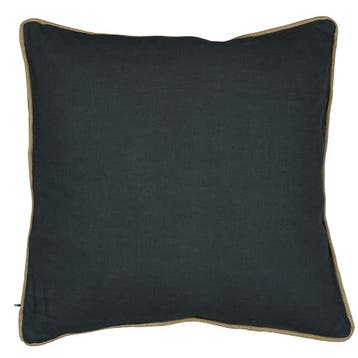 kussen donkergrijs met jute bies 55x55cm*, Verzenden, Nieuw