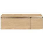 Frozen Badmeubelset 140 cm - Greeplijst in Kleur - Wastafel, Huis en Inrichting, Badkamer | Badkamermeubels, Ophalen of Verzenden