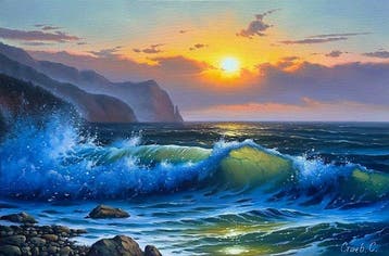 Sergei Stoev (1971) - Surf at dawn