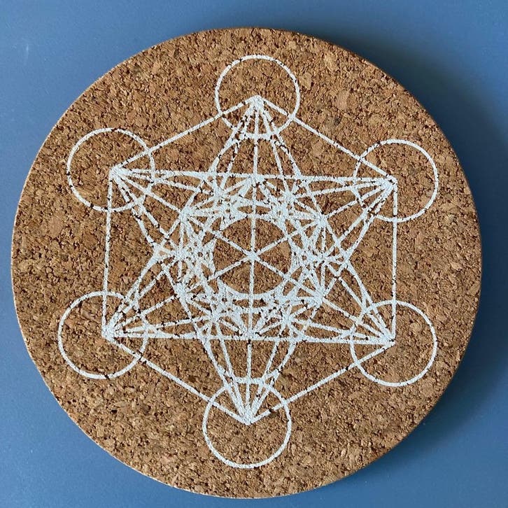 Kristal Grid Aartsengel Metratron (kurk), Huis en Inrichting, Woonaccessoires | Overige, Nieuw, Verzenden