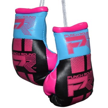 Punch Round Mini Carhanger Bokshandschoenen Zwart Roze Blauw, Ophalen of Verzenden, Nieuw