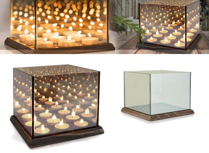 Never-ending Light Cube Waxinelichtjes houder, Huis en Inrichting, Woonaccessoires | Kandelaars en Kaarsen, Nieuw, Verzenden