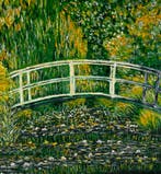 Monet (Le Pont Japonais) – Handgeschilderd, Ophalen of Verzenden, Nieuw