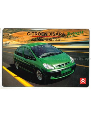 2001 CITROEN XSARA PICASSO INSTRUCTIEBOEKJE NEDERLANDS, Auto diversen, Handleidingen en Instructieboekjes
