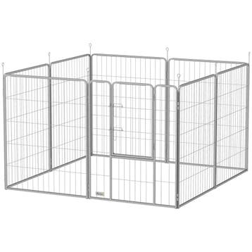 TRUUSK Puppyren 100 cm Hoog - 8-Delig Hondenren met Riem en, Verzenden, Nieuw