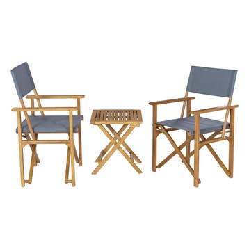 Bistroset Capistrello 3-delig tuintafel met 2 tuinstoelen ho, Verzenden, Nieuw