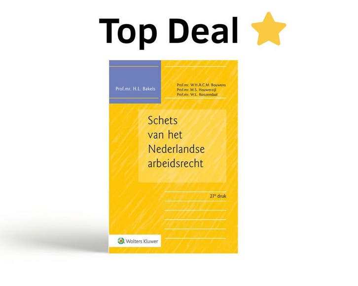 Schets van het Nederlandse arbeidsrecht, 9789013172539, Boeken, Studieboeken en Cursussen, Zo goed als nieuw, Verzenden