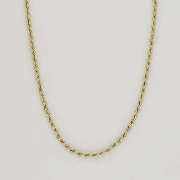Ketting - 14 karaat Geel goud - Koordschakel, Sieraden, Tassen en Uiterlijk, Antieke sieraden