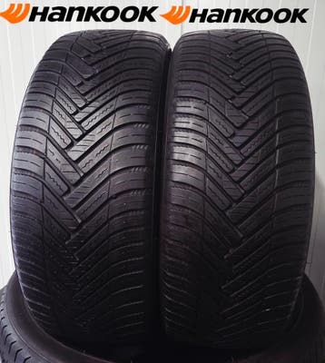 2x 195 55 R16 HANKOOK*4SEASON* 6mm €45 P.S GEMONTEERD EN AL, Ophalen, Gebruikt, 16 inch, All Season